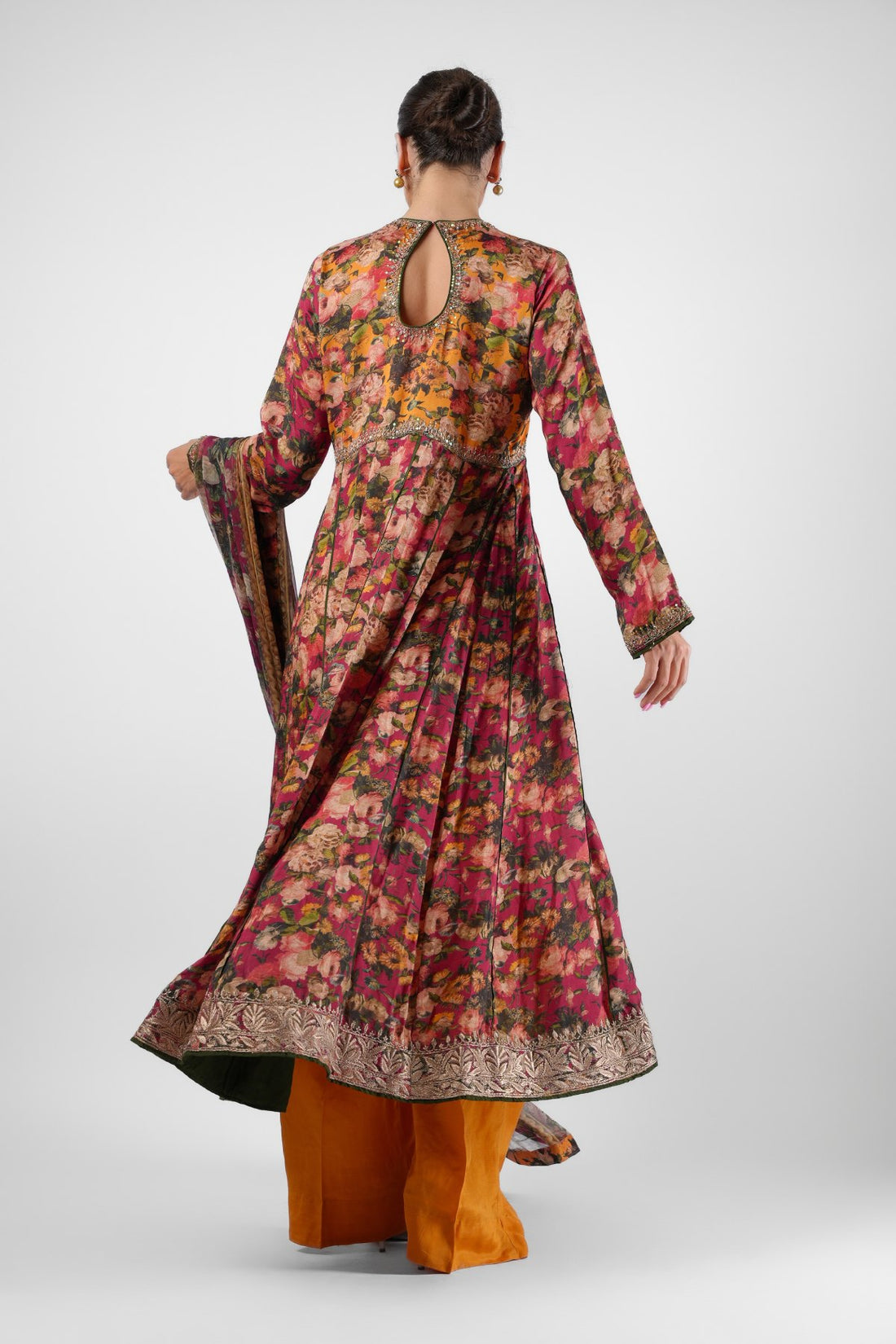 Crushed Silk Kaftan sets
