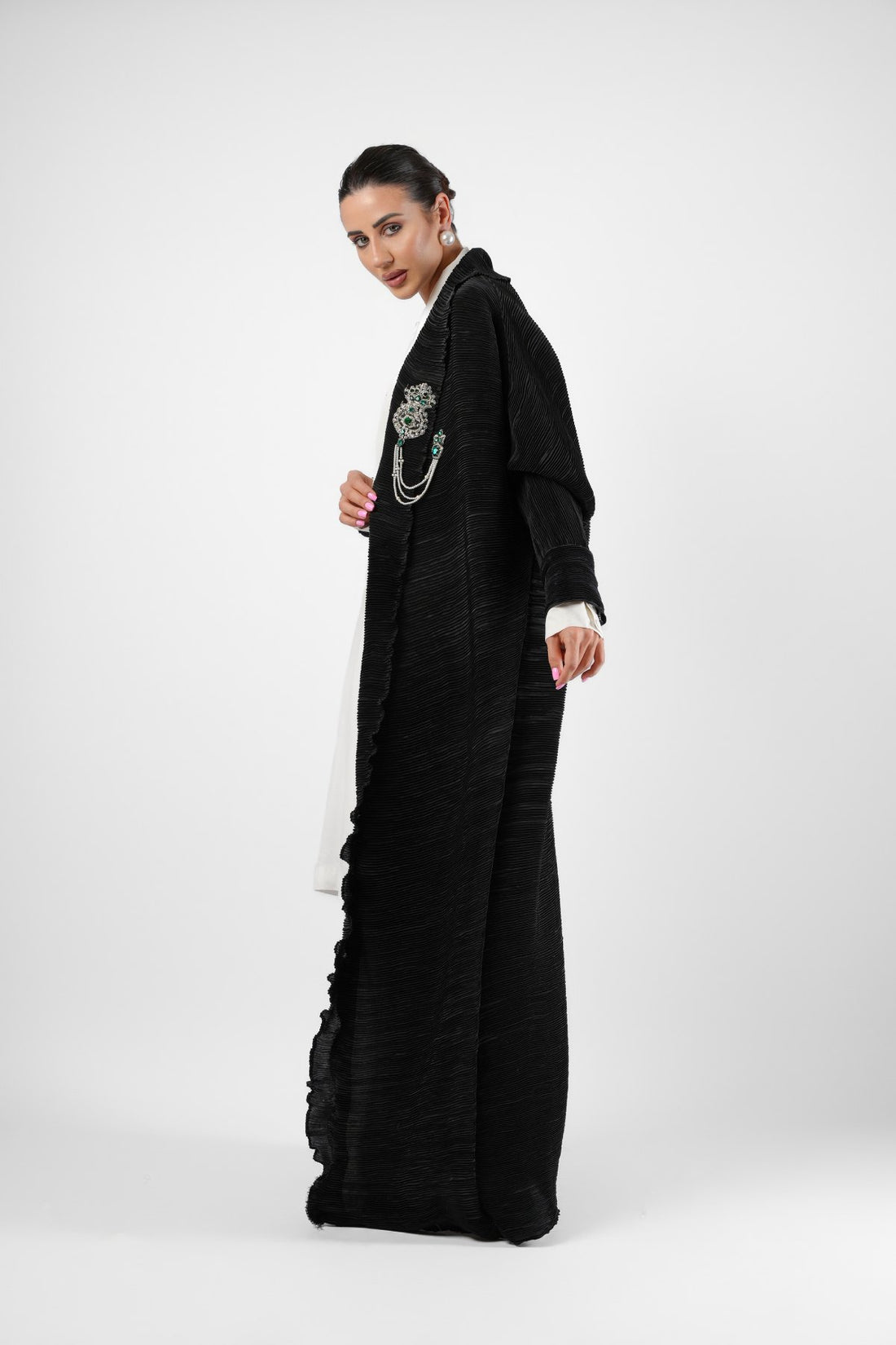 Crushed Silk Kaftan Set