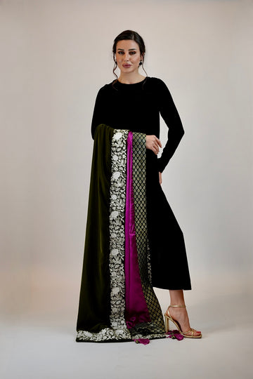 Parsi Velvet 2 sided Shawl
