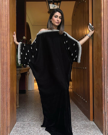 VELVET SWAN KAFTAN